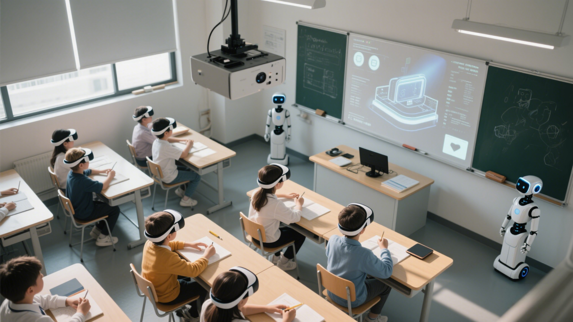 Classroom furniture with technology