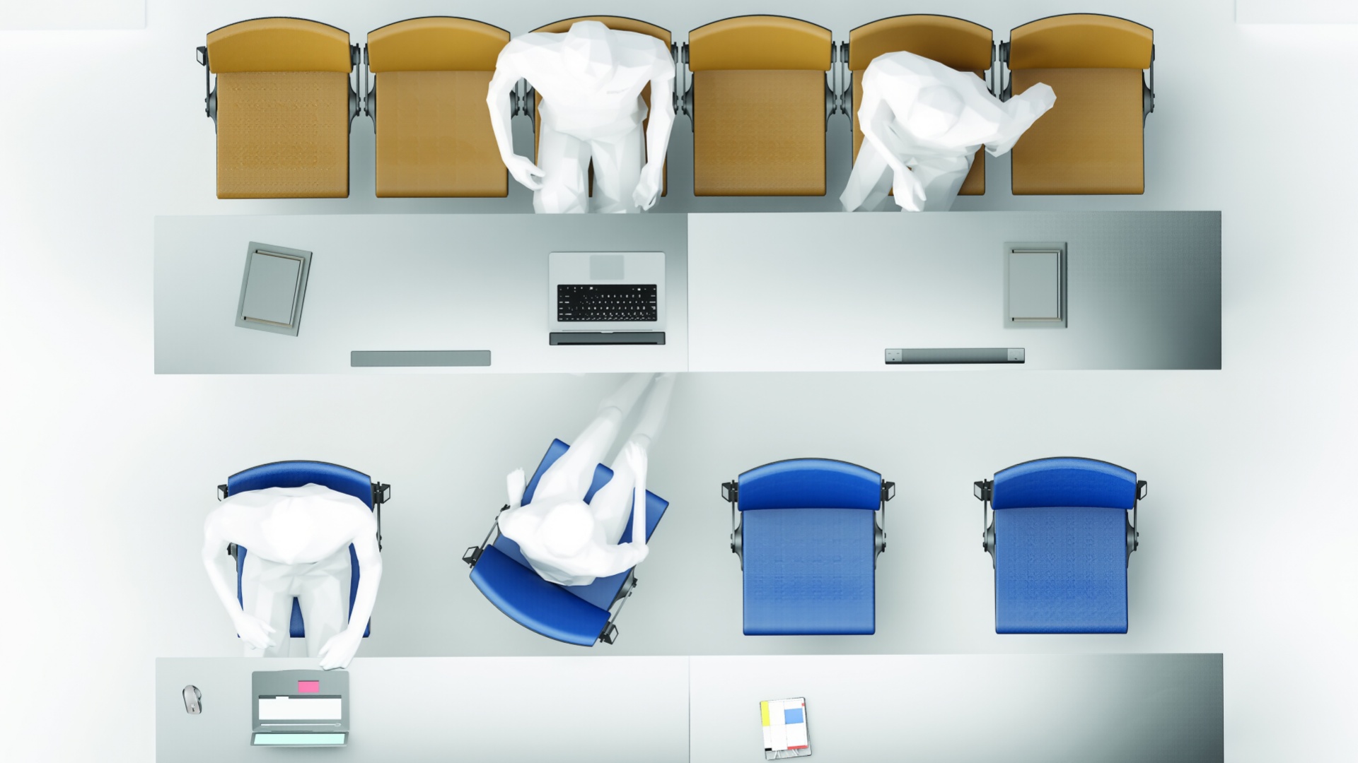 Turn-and-Learn Seating