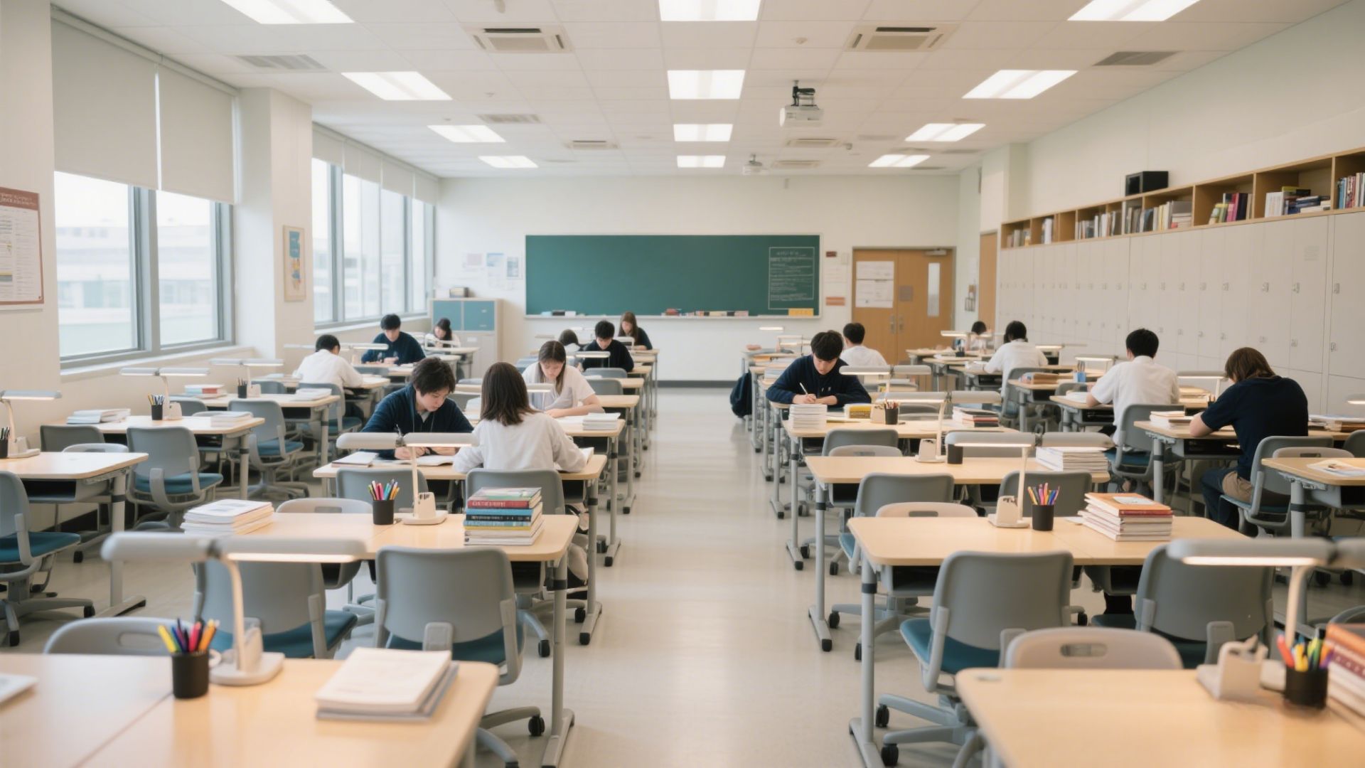 high school classroom