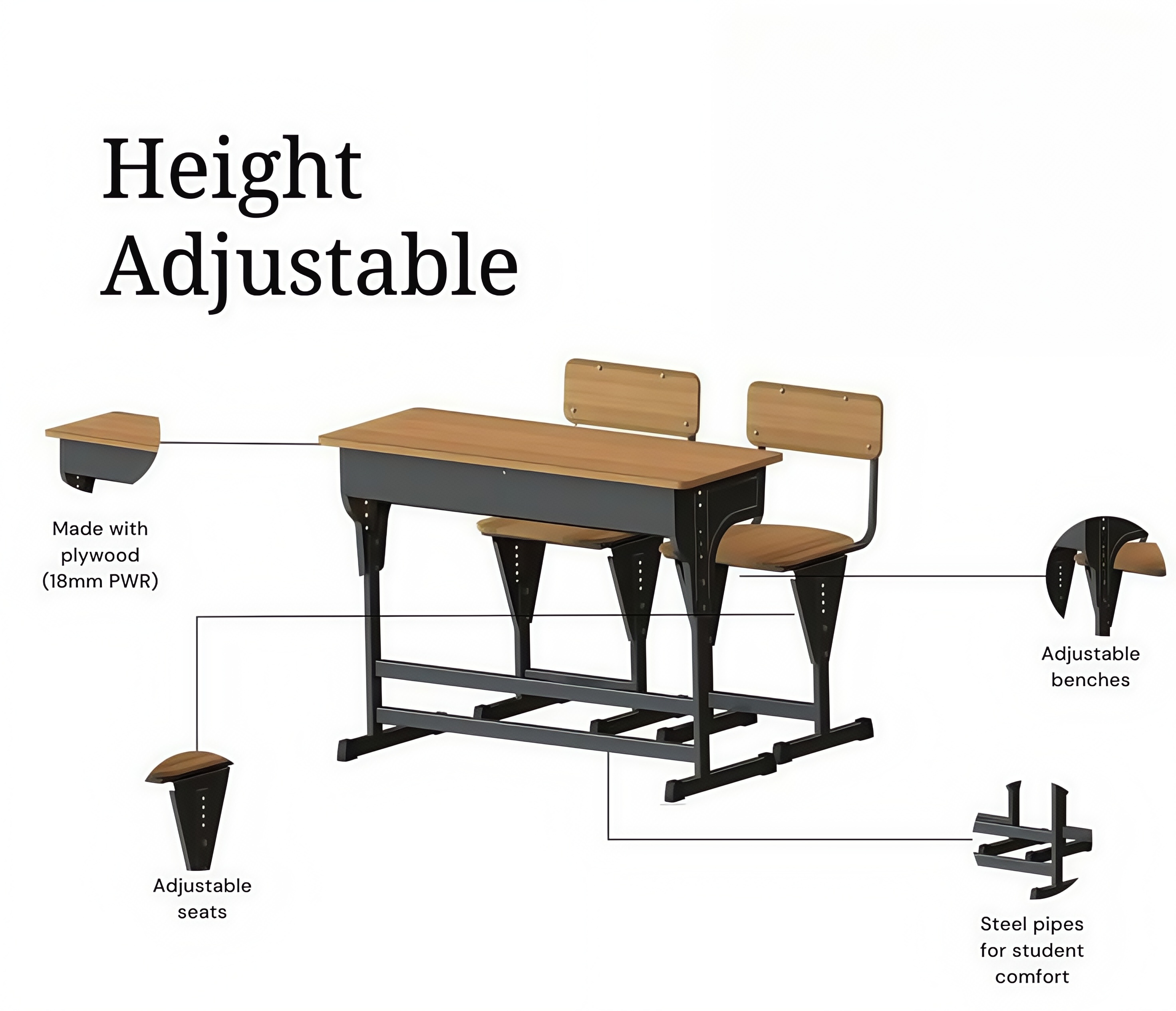 height adjustanle desk
