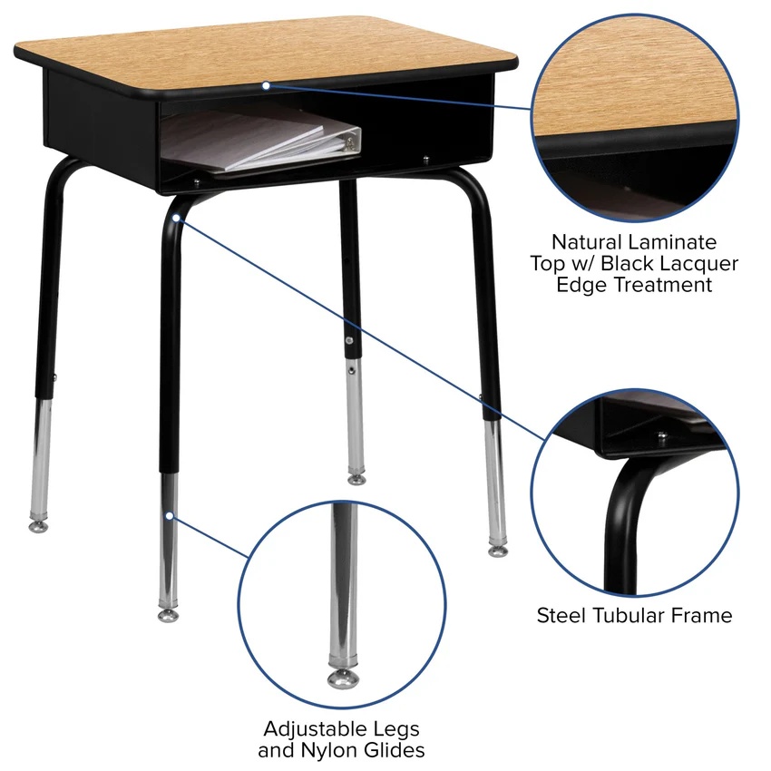 Tubular Steel Skeleton SCHOOL DESK