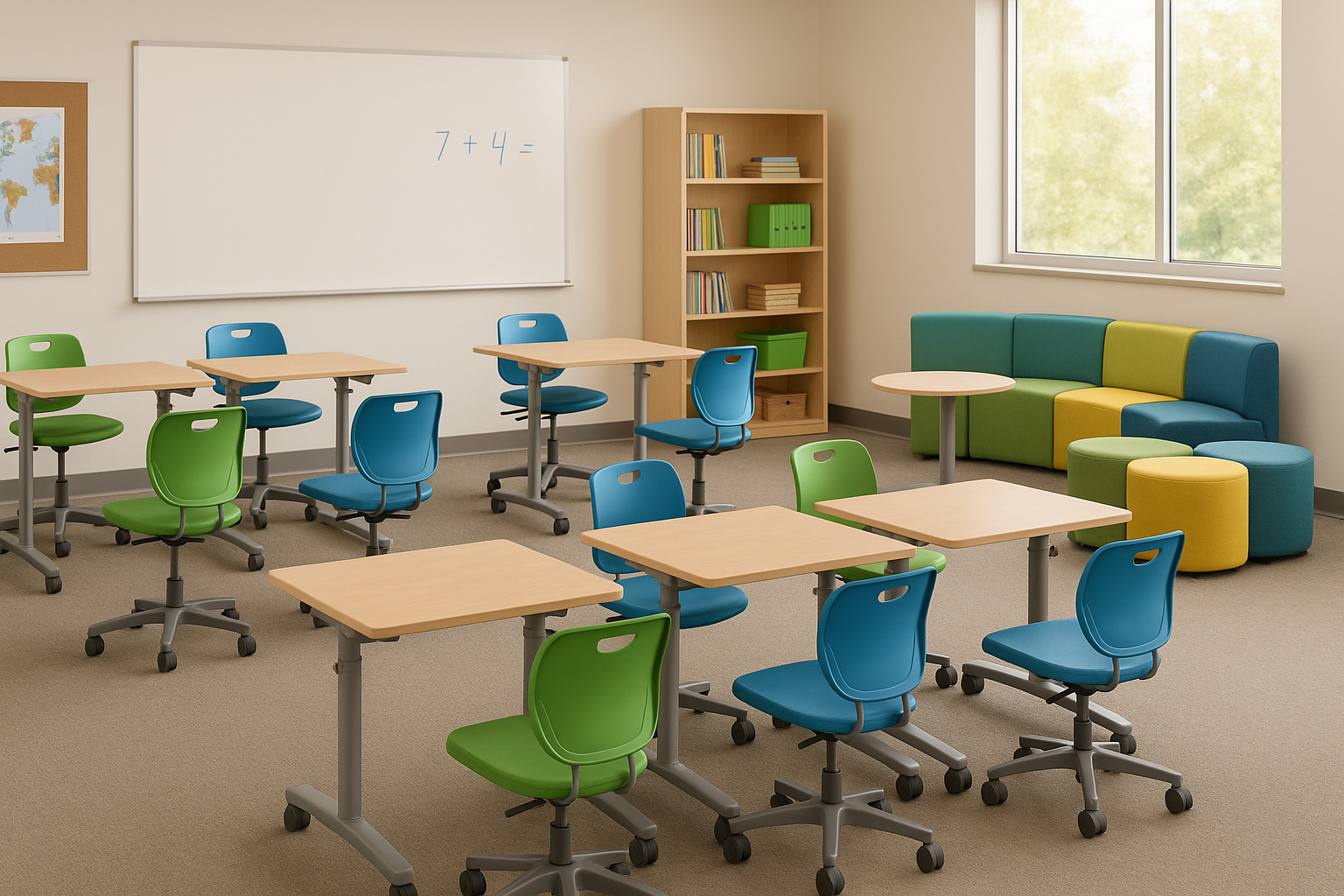 Ergonomic classroom furniture