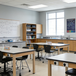 STEM Classrooms Furniture Ergonomic Student Desk And Chair