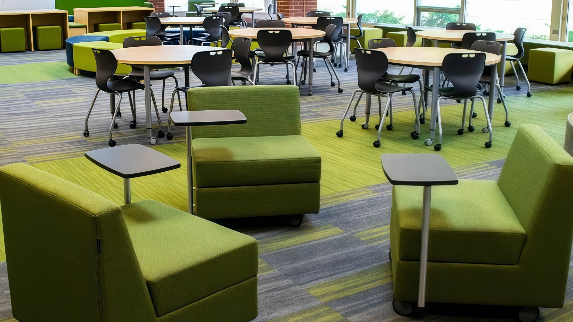 flexible green classroom seating