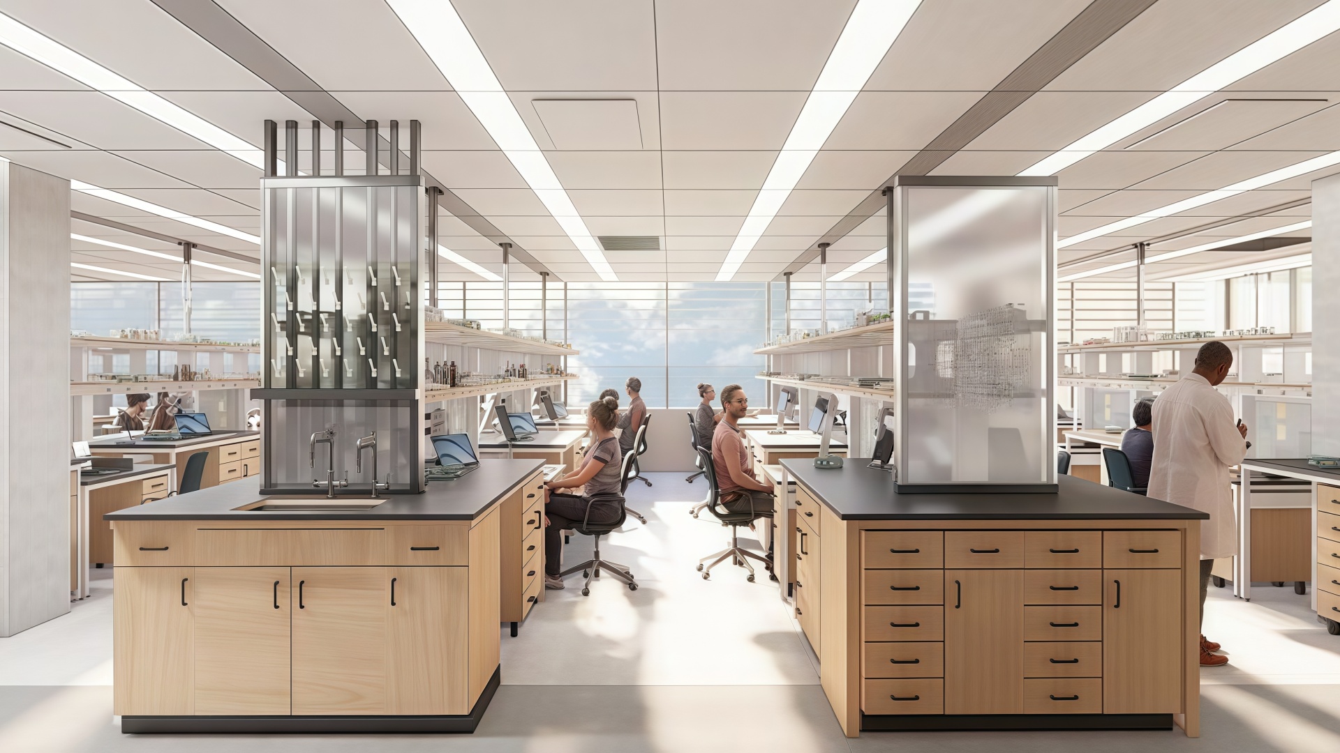 low-VOC materials college labs