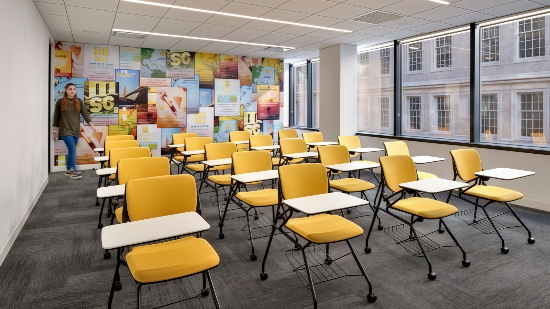 high school classroom