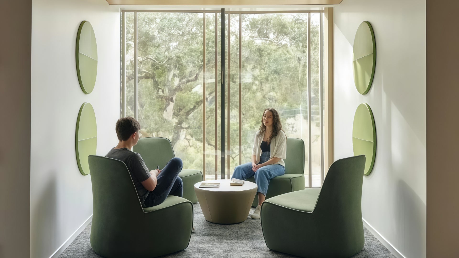 calming areas in college