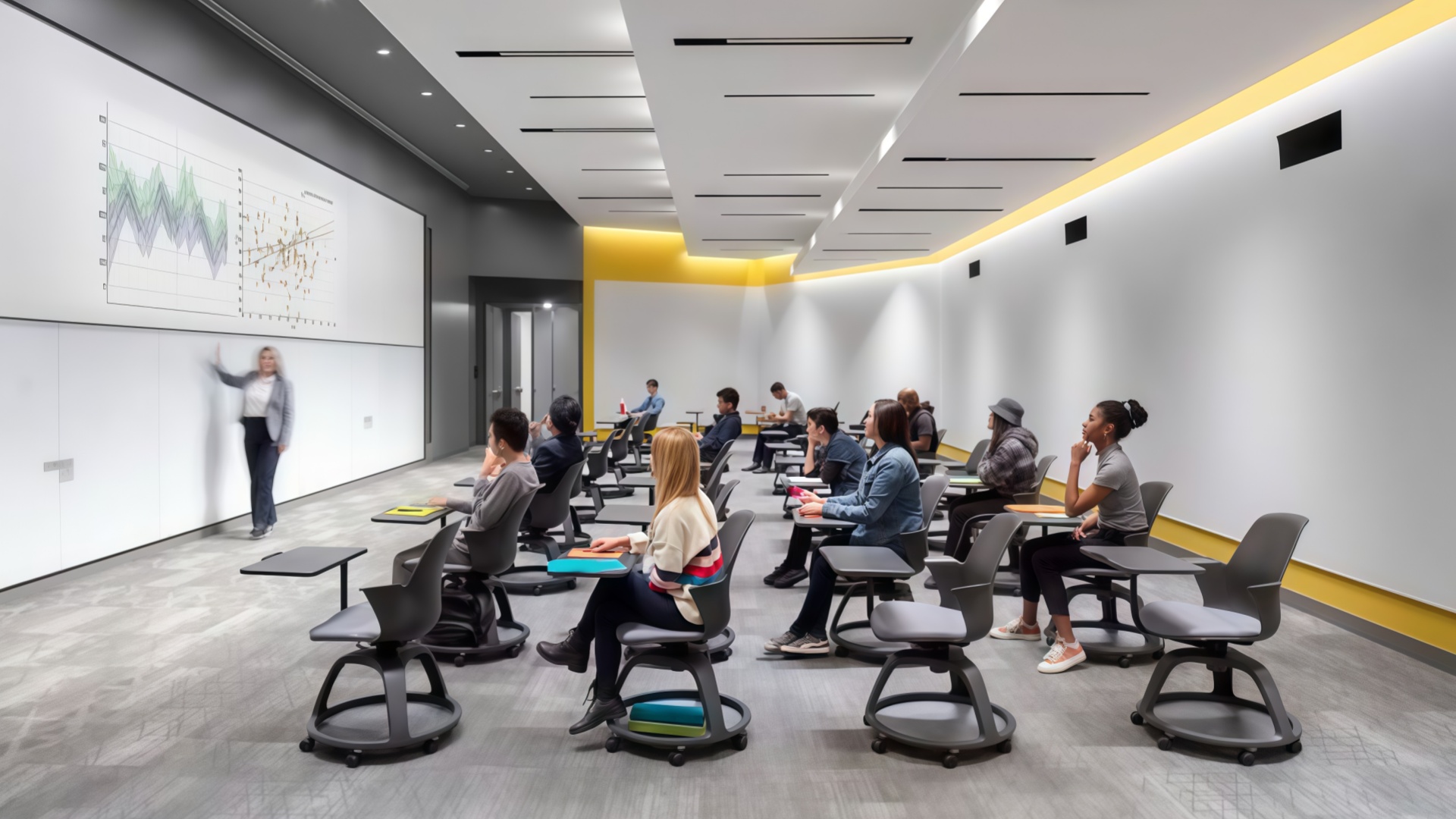 high school classroom