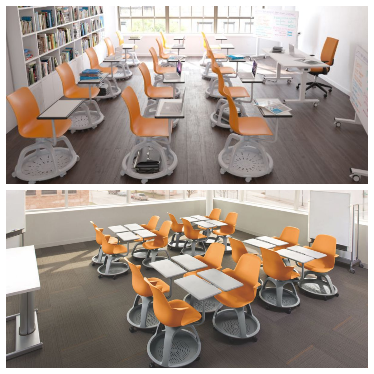 Sit and Stand Student Desk_副本