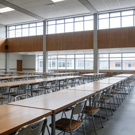 School Dining Furniture Solutions Canteen Desk And Chair