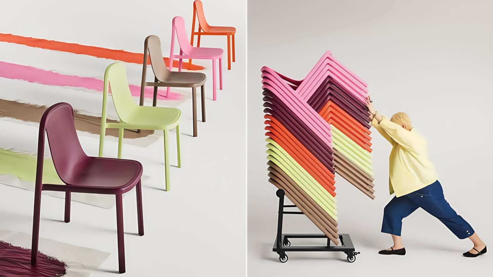 stackable chairs school
