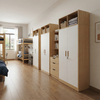 K-12 Student Dormitory Wardrobes Wood Storage Cabinets