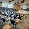 Modern Lecture Hall Chairs with Writing Tablet | Ergonomic Auditorium Seating