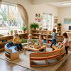 Montessori Daycare Play Corner Seating - Flexible Kid Benches