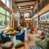 School Library Lounge Sofas Modular Curved Design Seating