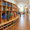 Kindergarten Coat Cubbies with Hooks | Daycare Mudroom Locker