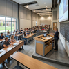Modern Teacher Podium with Storage | Multimedia-Ready Classroom Lectern