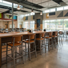 School Cafeteria Bar Stools Wooden Seat High Chairs