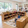 Modular Child-Height Daycare Storage Cabinet & Shelving