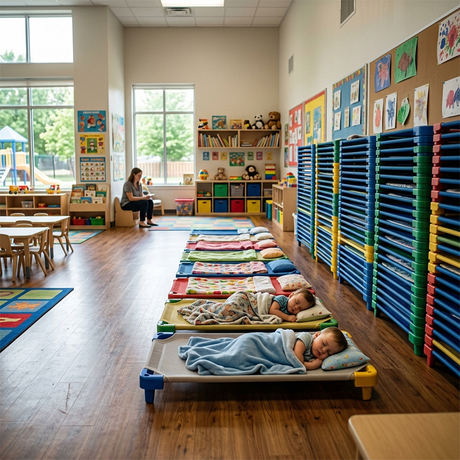 Stackable Daycare Cots for Preschool Projects