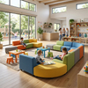 Modular Preschool Waiting Area Sofa - Modern Daycare Seating