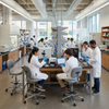 Higher Education Lab Seating Chairs for Students in Collaborative Science Room