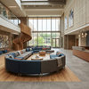 K-12 Boarding School Lobby Sofas Student Lounge Seating for Collaborative Learning