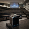 Lecture Hall Podium Ergonomic Stand-Up Design for Higher Education