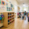 Child-Height Preschool Shoe Storage Cabinet | Open Shoe Rack