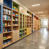 Educational Storage Cabinets Modular Wall-Mounted Classroom & Library Furniture