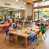 Modular Early Childhood Activity Table Set for Preschool Dining