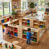 Modular Child-Height Daycare Storage Cabinet & Shelving