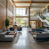 K-12 Boarding School Lobby Sofas Student Lounge Seating for Collaborative Learning