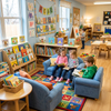 Preschool Reading Corner Seating | Classroom Library Furniture