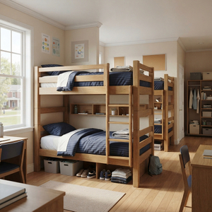 K12 Boarding School Bunk Beds Space-Saving Twin Dorm Furniture