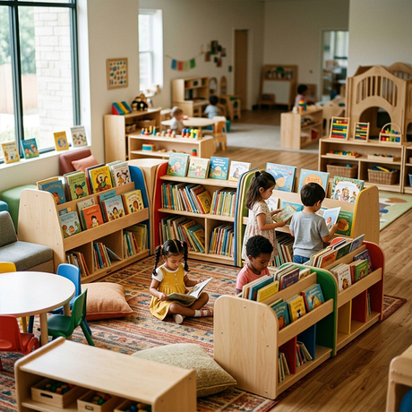 Preschool Book Display Shelves & Early Learning Library Solutions
