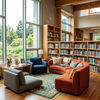 School Library Lounge Sofas Modular Curved Design Seating