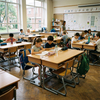 Double Student Desk for Classroom Furniture | Ergonomic & Durable School Desks