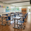 Ergonomic Height Adjustable School Desk And Chair for K-12 Classroom Solutions