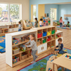 Modular Child-Height Daycare Storage Cabinet & Shelving
