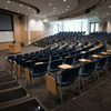 Modern Lecture Hall Chairs with Writing Tablet | Ergonomic Auditorium Seating
