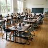 Double Student Desk for Classroom Furniture | Ergonomic & Durable School Desks
