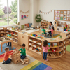 Preschool Open Toy Storage & Early Educational Space Solution