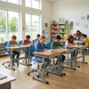 Ergonomic Height Adjustable School Desk And Chair for K-12 Classroom Solutions