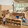 Modular Child-Height Daycare Storage Cabinet & Shelving