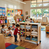 Space-Saving Mobile Daycare Bedding Storage Cabinet